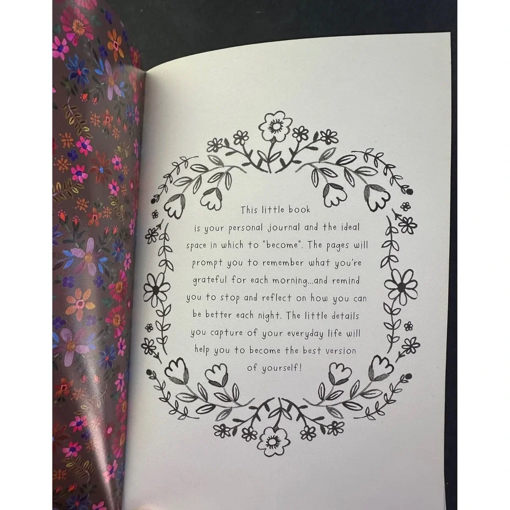 Natural Life Undated Live Happy Daily Journal Thoughts Reflections Book *READ*